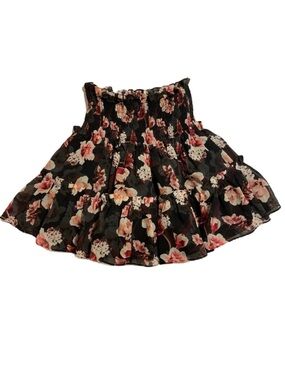 Blue Life Nico Flirty Floral Ruffled Mini Skirt • Size XS